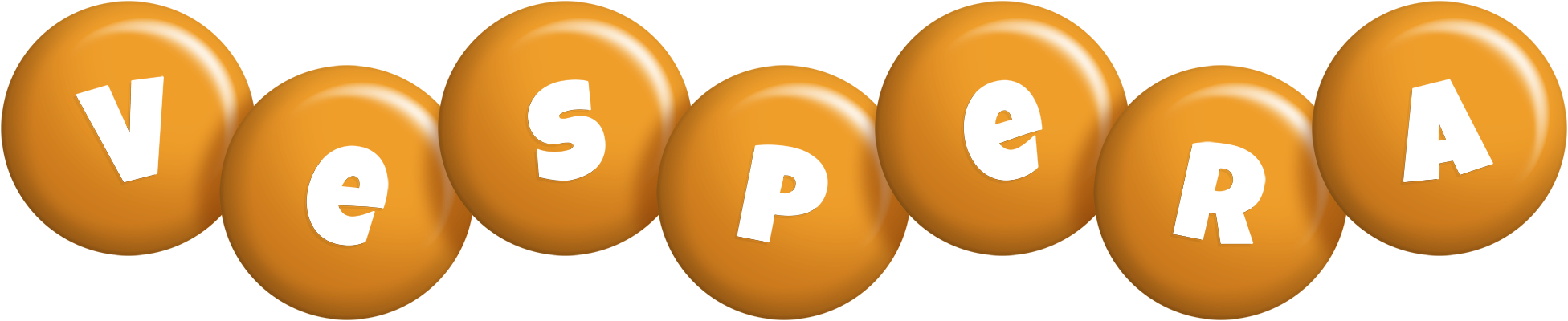 Vespera candy-orange logo