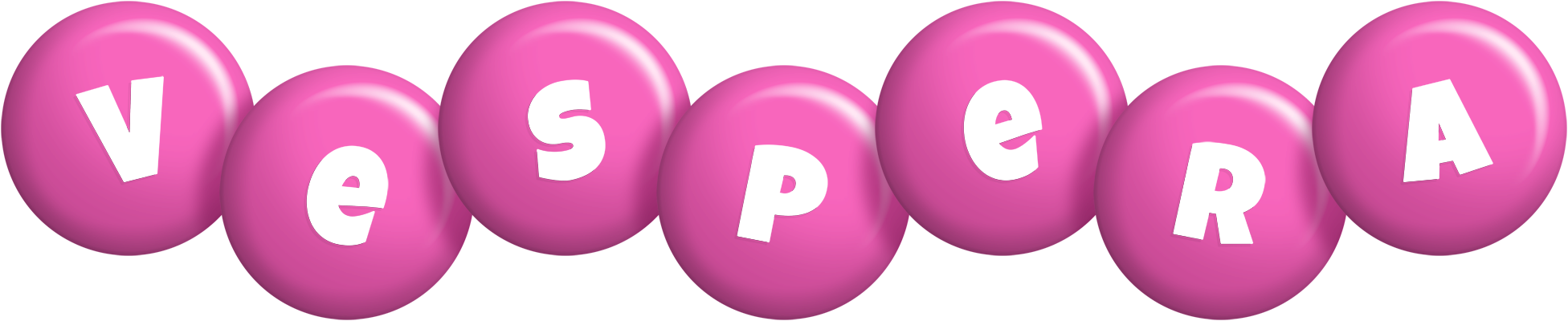 Vespera candy-pink logo