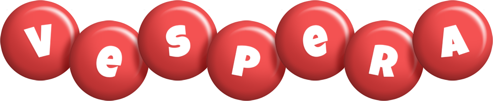 Vespera candy-red logo