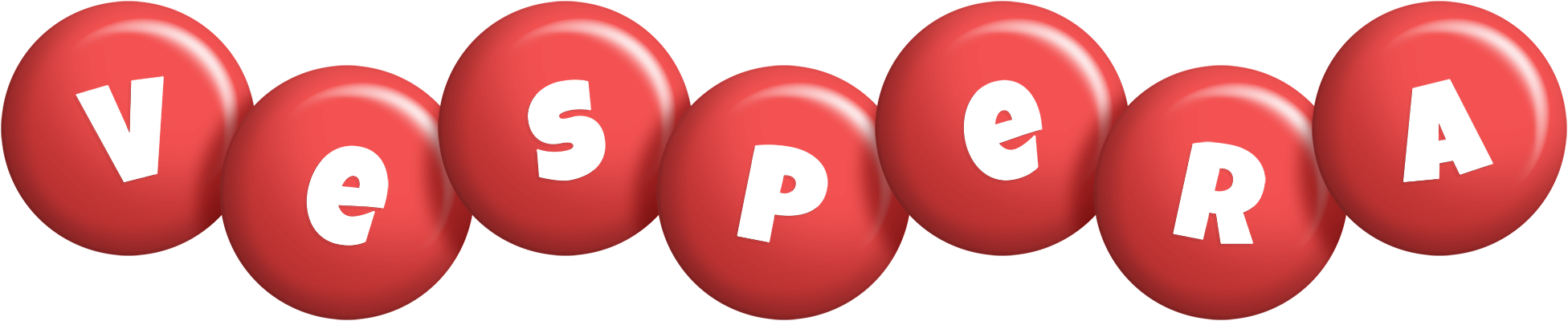 Vespera candy-red logo