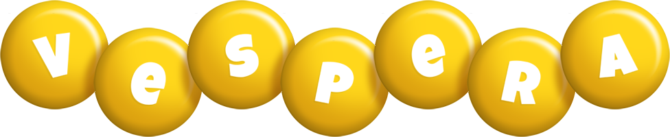 Vespera candy-yellow logo
