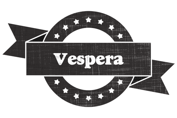 Vespera grunge logo