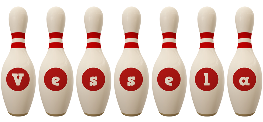 Vessela bowling-pin logo
