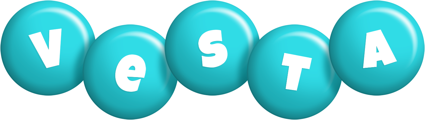 Vesta candy-azur logo