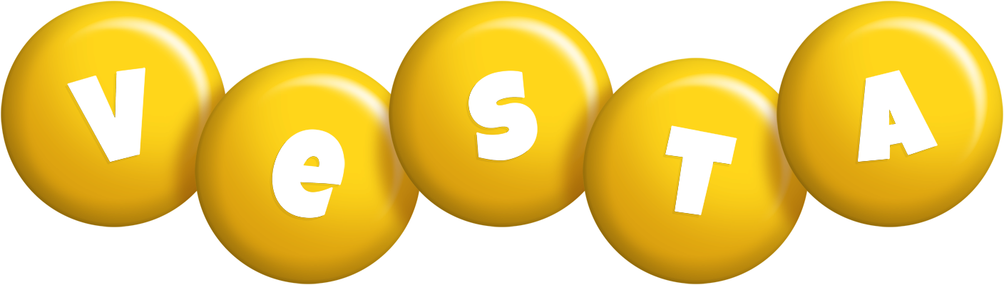 Vesta candy-yellow logo