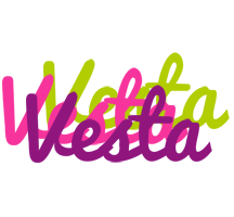 Vesta flowers logo