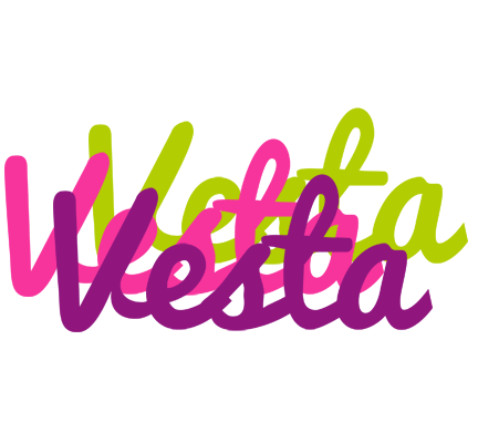 Vesta flowers logo