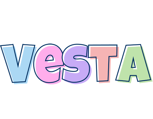 Vesta pastel logo
