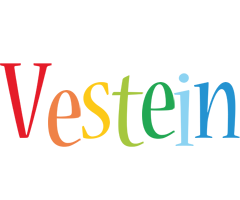 Vestein birthday logo