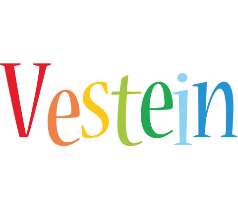 Vestein birthday logo