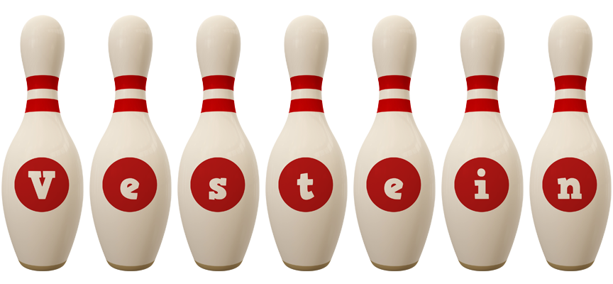 Vestein bowling-pin logo