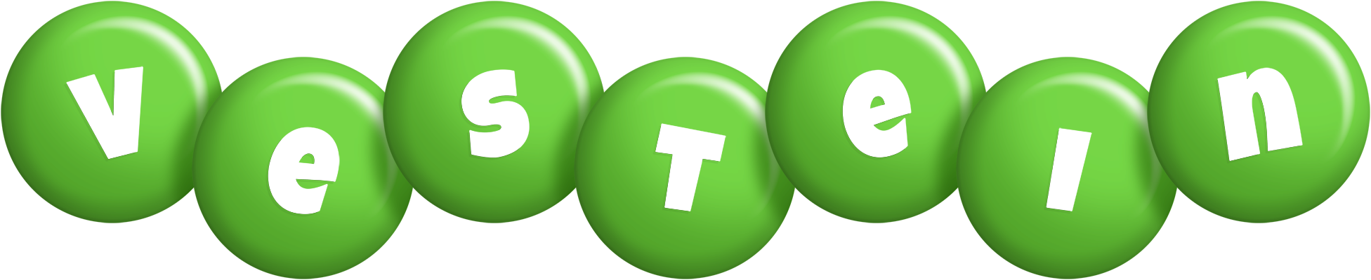 Vestein candy-green logo