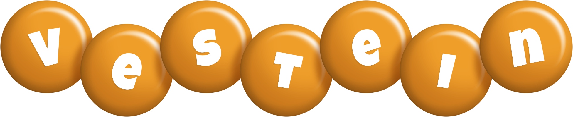 Vestein candy-orange logo