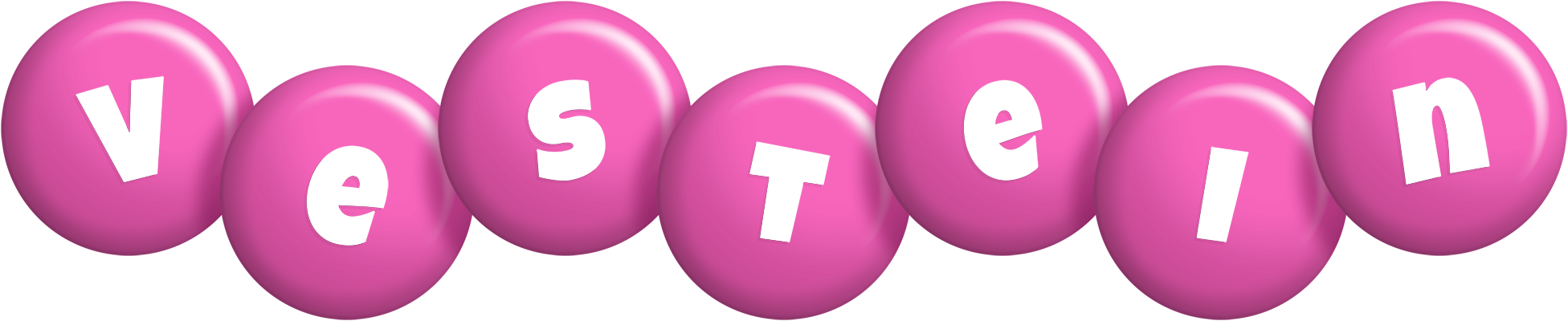 Vestein candy-pink logo