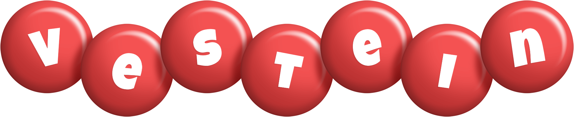 Vestein candy-red logo