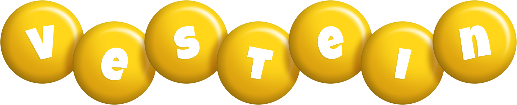 Vestein candy-yellow logo