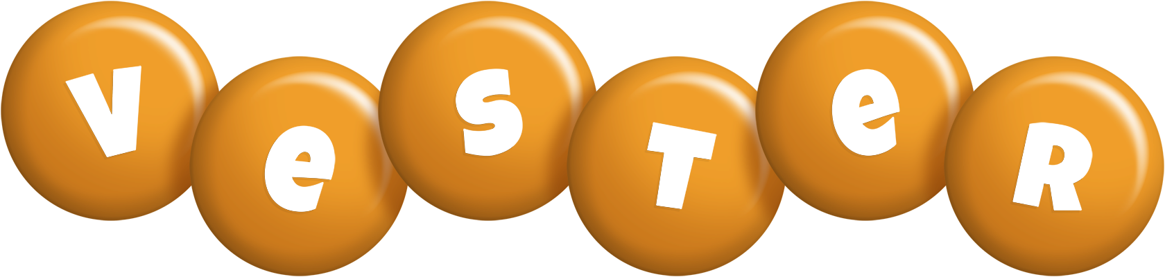 Vester candy-orange logo