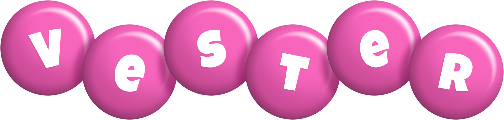 Vester candy-pink logo