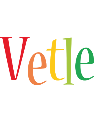 Vetle birthday logo
