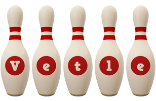 Vetle bowling-pin logo