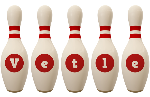 Vetle bowling-pin logo