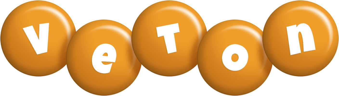Veton candy-orange logo