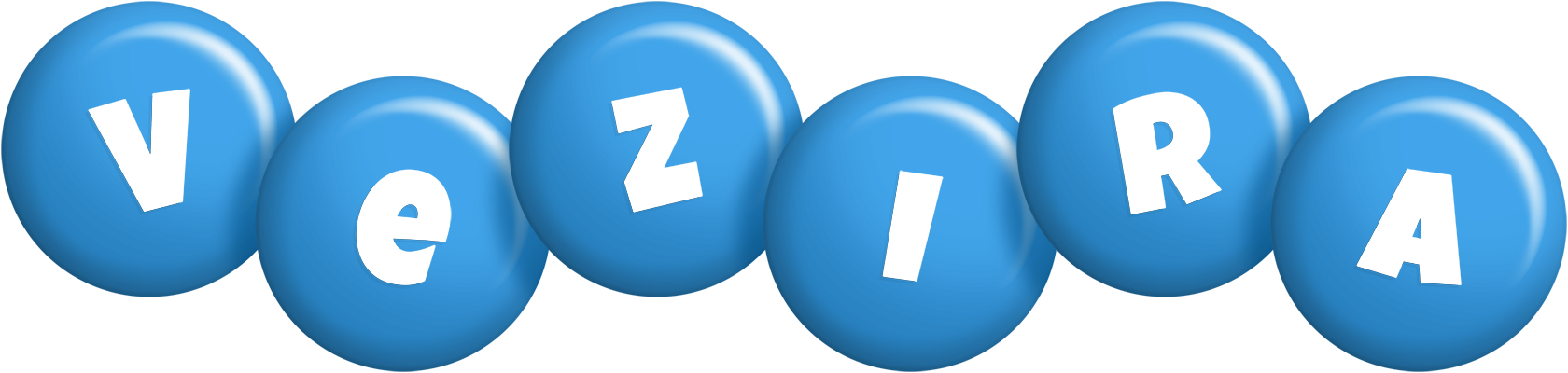Vezira candy-blue logo