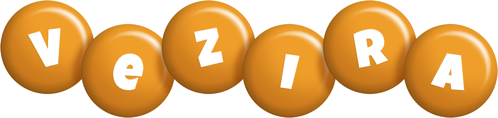 Vezira candy-orange logo