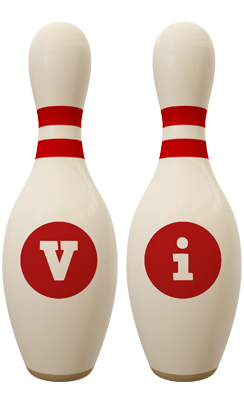 Vi bowling-pin logo