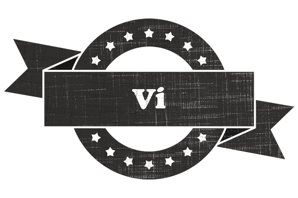 Vi grunge logo