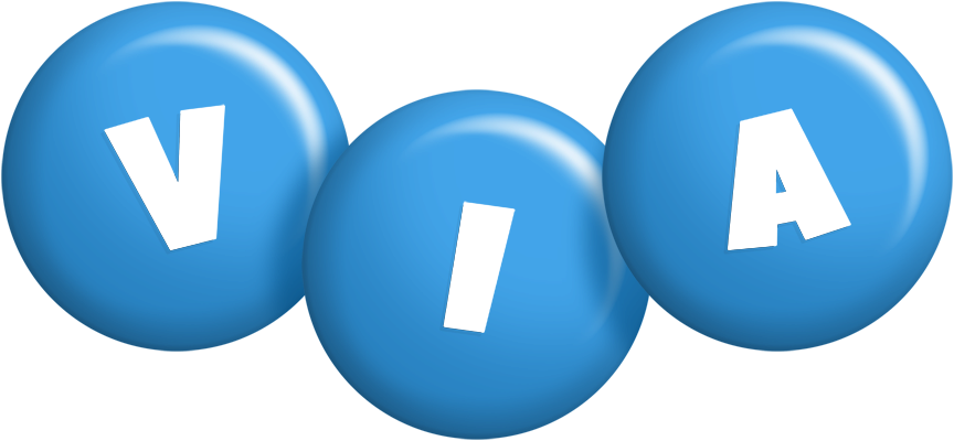 Via candy-blue logo