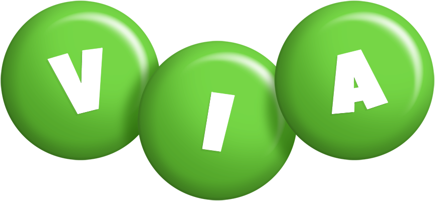 Via candy-green logo