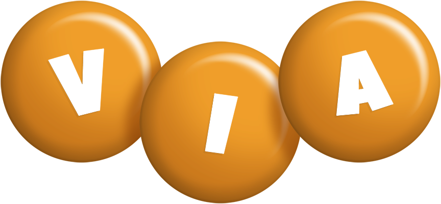 Via candy-orange logo
