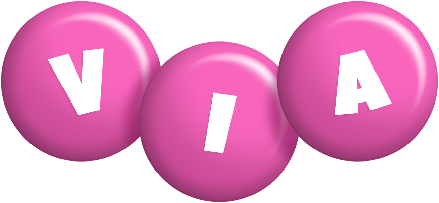 Via candy-pink logo