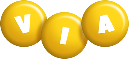 Via candy-yellow logo