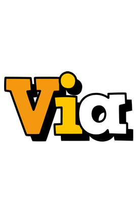 Via cartoon logo