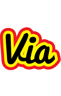 Via flaming logo