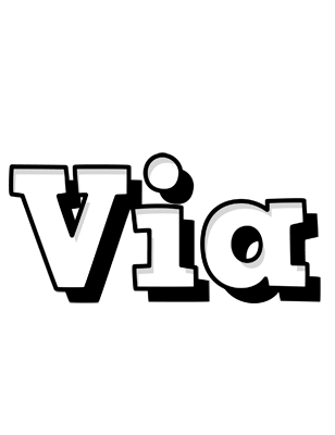 Via snowing logo