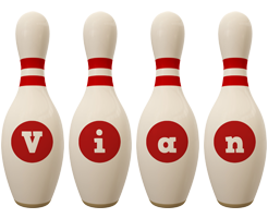 Vian bowling-pin logo