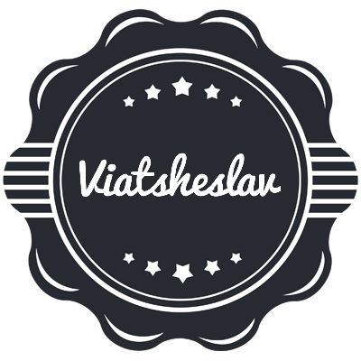 Viatsheslav badge logo