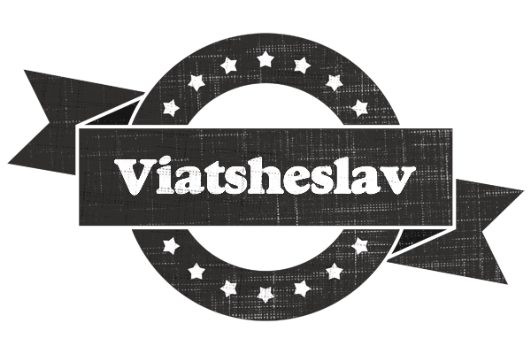 Viatsheslav grunge logo