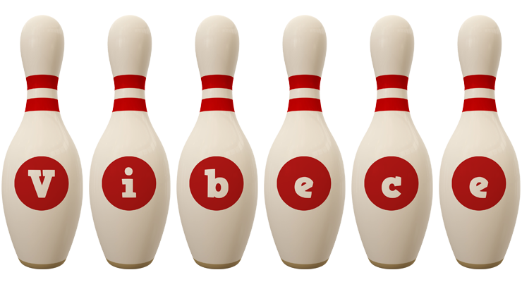 Vibece bowling-pin logo