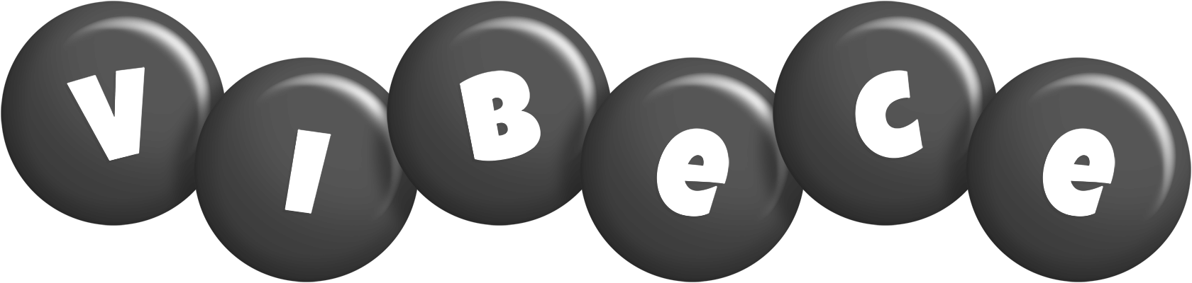 Vibece candy-black logo