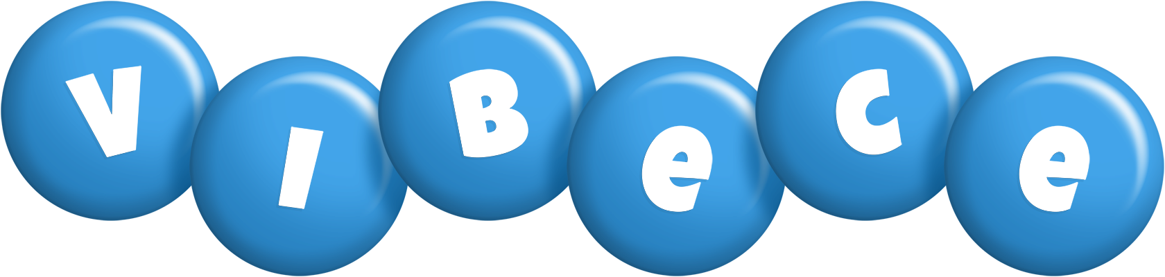 Vibece candy-blue logo