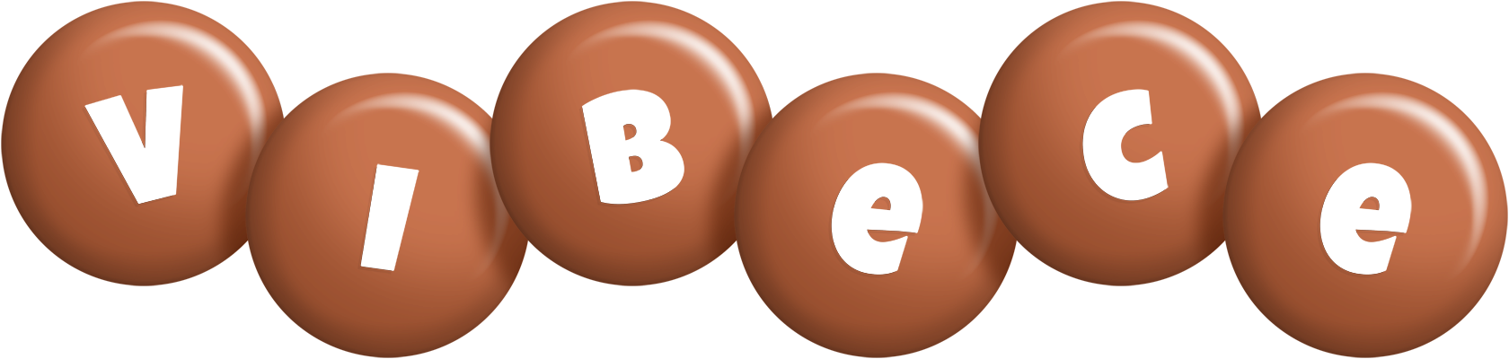Vibece candy-brown logo