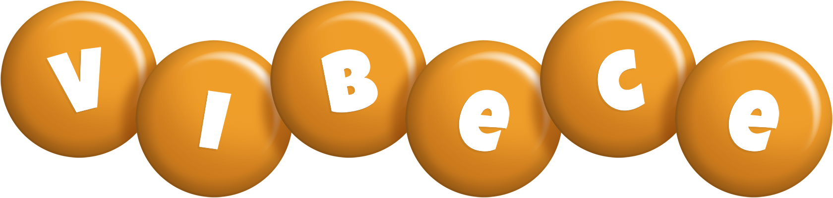 Vibece candy-orange logo