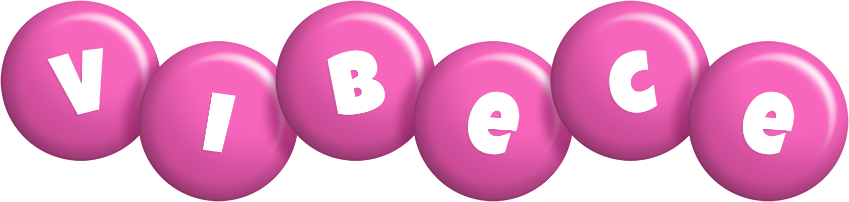 Vibece candy-pink logo