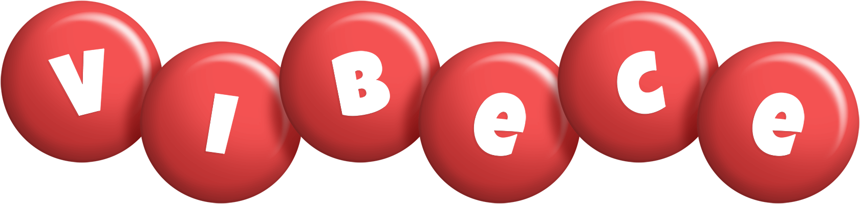 Vibece candy-red logo