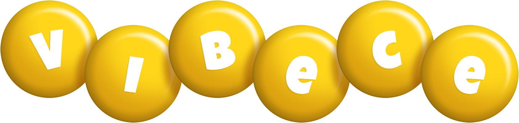 Vibece candy-yellow logo