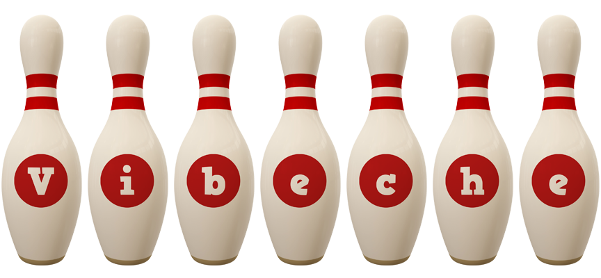 Vibeche bowling-pin logo